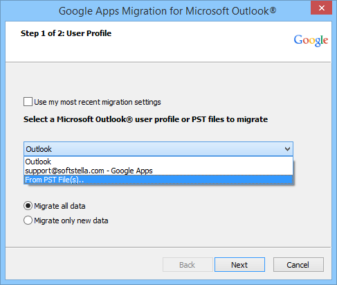 migrate gmail to outlook